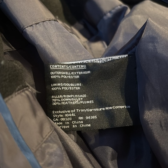 London Fog Grey High neck winter puffer jacket Sz M - Picture 6 of 12